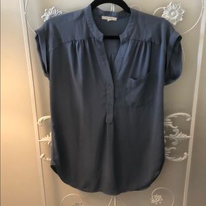Slate Blue Blouse